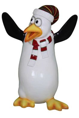 Comic Pinguin Dipper lebensgroß 120cm für draußen aus GFK