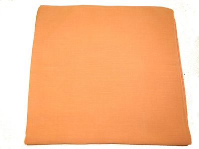 Nikituch Halstuch Dirndltuch Baumwolle feiner Batist einfarbig lachs orange 52x52cm