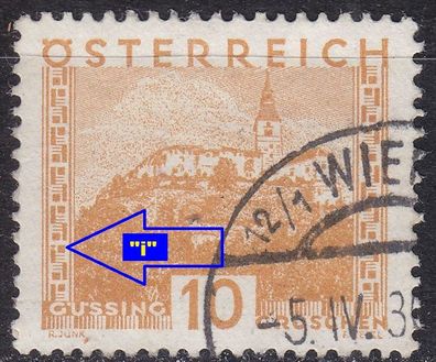 Österreich Austria [1929] MiNr 0499 I ( O/ used ) [01] Plattenfehler