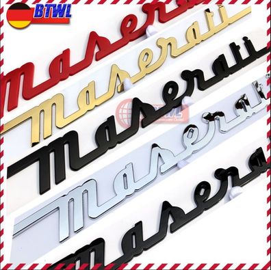 Für Maserati Stamm Typenschild Logo Emblem Abzeichen Handschrift OEM Aufkleber