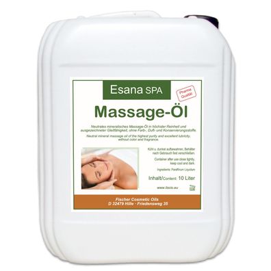 10L Esana SPA neutrales Massageöl, pharmazeutische Qualität DAB, 10 Liter