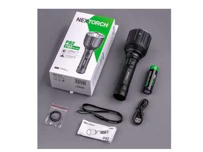 Nextorch P82 Ultra-Thrower 1100m Leuchtweite Einsatzlampe inkl. 4800mAh Akku USB-C