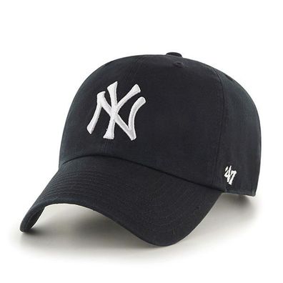 MLB New York Yankees NY Cap Basecap Baseballcap cleanup black Logo 053838491007 Kappe