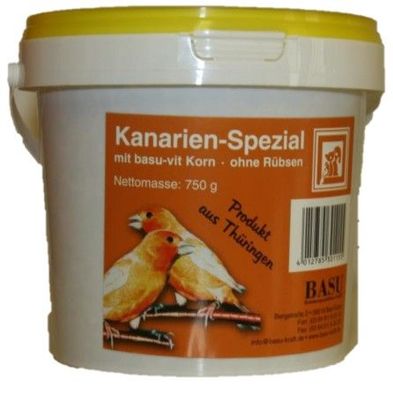 Kanarien Spezial 4 x 750 g ( 3 kg ) / 7 kg / 25 kg - Alleinfutter für Kanarien