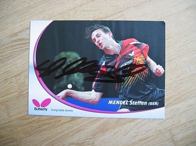 Tischtennis Star Steffen Mengel - handsigniertes Autogramm!!!