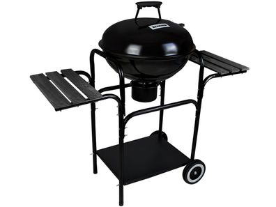 Gartengrill Holzkohle-Grill rund Standgrill mit Deckel Camping Party Outdoor 8056