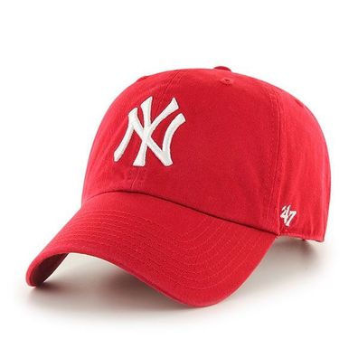 MLB New York Yankees NY Cap Basecap Baseballcap cleanup rot Logo 053838177925 Kappe