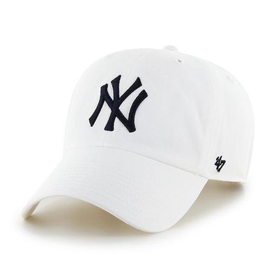 MLB New York Yankees NY Cap Basecap Baseballcap cleanup weiß Logo 053838002739 Kappe