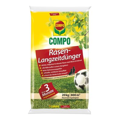 COMPO Rasen-Langzeitdünger 20kg für 800m²