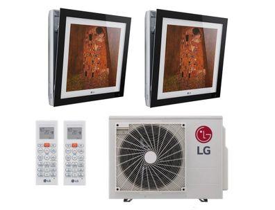 LG Multi Split Klimaanlage 2x Artcool Gallery MA12R 3,5 kW + Außengerät MU3R19 5,3 kW