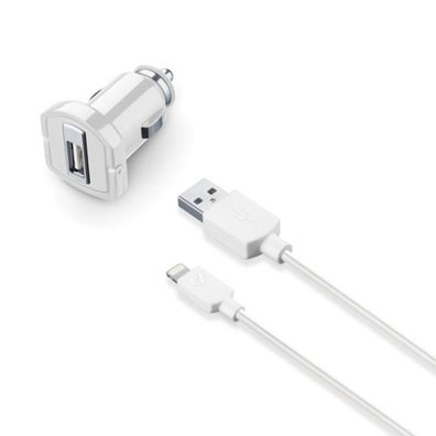 Cellularline 5W KFZ-Ladeset Ladegerät + 1m USB-Kabel für Apple iPhone 11 12 13