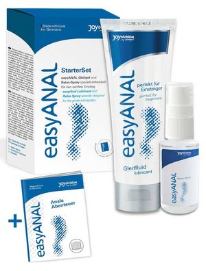 easyANAL Set Gleitgel Pflege Relax-Analspray Reduziert Überempfindlichkeit