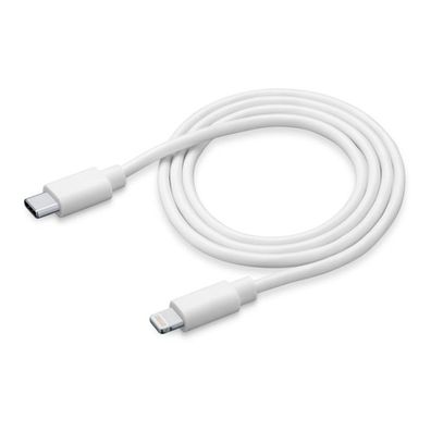 Cellularline 1,2m USB 2.0 Lade Datenkabel Typ-C zu Apple 8-Pin iPhone X/ 11/ 12