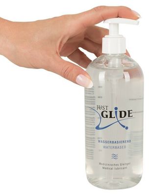 Medizinisches Gleitgel Just Glide Gleitmittel auf Wasserbasis Massage Vegan 500 ml