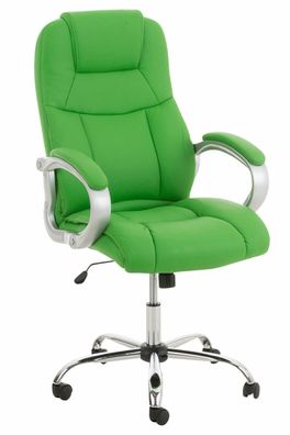 XL Bürostuhl Kunstleder grün Chefsessel Drehstuhl schwere Personen stabil NEU