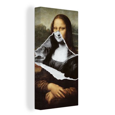 Leinwandbilder - 40x80 cm - Mona Lisa - Da Vinci - Kunst