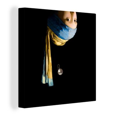 Leinwandbilder - 90x90 cm - Das Mädchen mit dem Perlenohrring - Vermeer