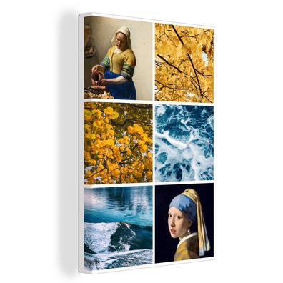 Leinwandbilder - 40x60 cm - Vermeer - Collage - Natur