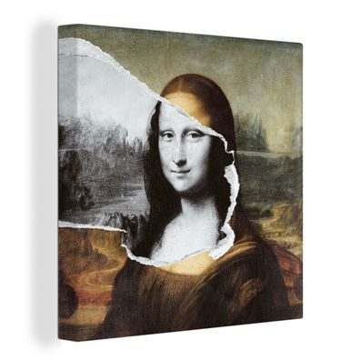 Leinwandbilder - 90x90 cm - Mona Lisa - Da Vinci - Alte Meister
