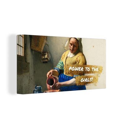 Leinwandbilder - 40x20 cm - Milchmädchen - Gold - Angebot