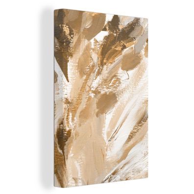 Leinwandbilder - 60x90 cm - Farbe - Gold - Luxus