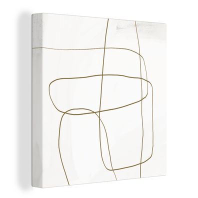 Leinwandbilder - 20x20 cm - Abstrakt - Weiß - Luxus