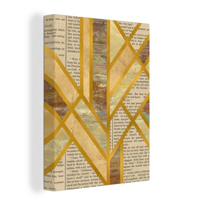 Leinwandbilder - 30x40 cm - Gold - Marmor - Luxus