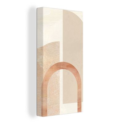 Leinwandbilder - 40x80 cm - Marmor - Muster - Rosa