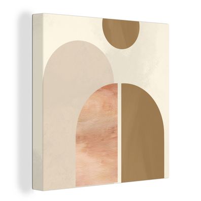 Leinwandbilder - 90x90 cm - Abstrakt - Design - Rosa