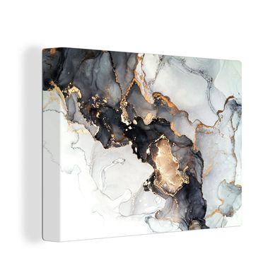 Leinwandbilder - 40x30 cm - Marmor - Roségold - Luxus