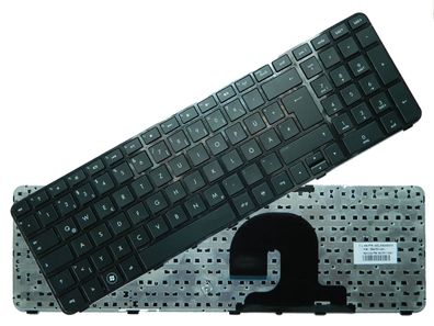 HP Pavilion DV7-4000 DV7-4100 DV7-4xxx QWERTZ Tastatur DE mit Einbaurahmen NEU