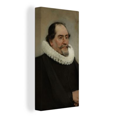 Leinwandbilder - 40x80 cm - Porträt von Abraham de Potter, Seidenhändler in Amsterdam