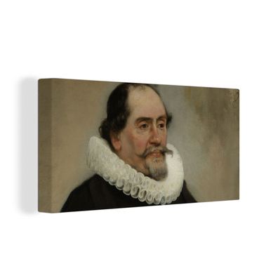 Leinwandbilder - 80x40 cm - Porträt von Abraham de Potter, Seidenhändler in Amsterdam