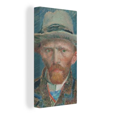 Leinwand Bilder - 80x160 cm - Selbstporträt 1887 - Gemälde von Vincent van Gogh