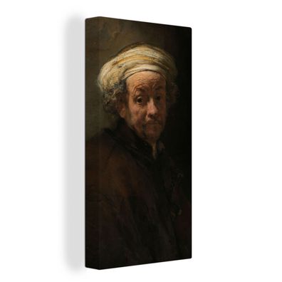 Leinwand Bilder - 80x160 cm - Selbstbildnis als Apostel Paulus - Gemälde von Rembrand