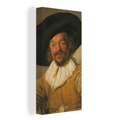Leinwand Bilder - 80x160 cm - Der fröhliche Trinker - Gemälde von Frans Hals