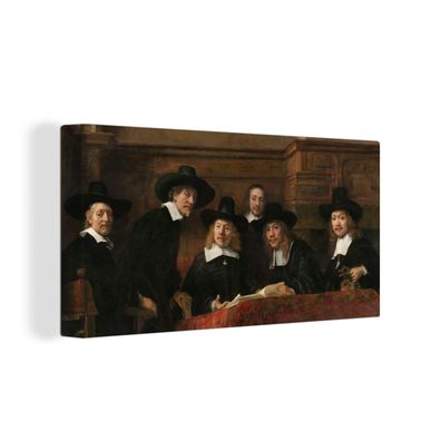 Leinwandbilder - 80x40 cm - Die Stahlmeister - Gemälde von Rembrandt van Rijn