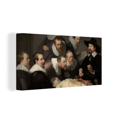 Leinwand Bilder - 160x80 cm - Die Anatomiestunde von Dr. Nicolaes Tulp - Gemälde von
