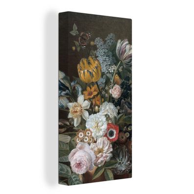 Leinwand Bilder - 80x160 cm - Stilleben mit Blumen - Gemälde von Eelke Jelles Eelkema