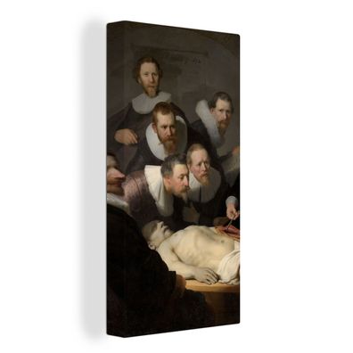 Leinwand Bilder - 80x160 cm - Die Anatomiestunde von Dr. Nicolaes Tulp - Gemälde von