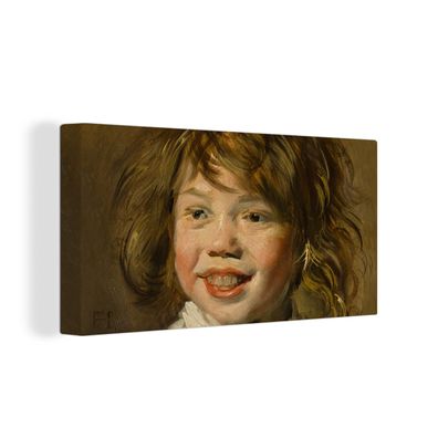 Leinwandbilder - 40x20 cm - Lachender Junge - Gemälde von Frans Hals