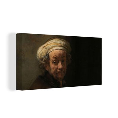 Leinwandbilder - 80x40 cm - Selbstbildnis als Apostel Paulus - Gemälde von Rembrandt