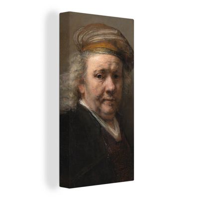 Leinwand Bilder - 80x160 cm - Selbstbildnis - Gemälde von Rembrandt van Rijn