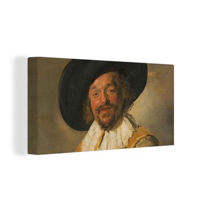Leinwand Bilder - 160x80 cm - Der fröhliche Trinker - Gemälde von Frans Hals