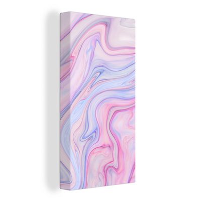 Leinwandbilder - 20x40 cm - Marmor - Farben - Pastell