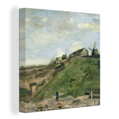 Leinwandbilder - 50x50 cm - Montmartre-Hügel mit Steinbruch - Vincent van Gogh