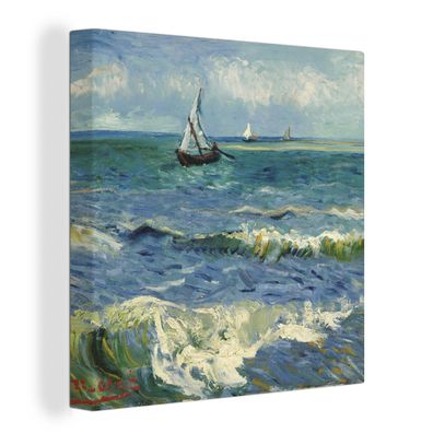 Leinwandbilder - 20x20 cm - Meereslandschaft bei Les Saintes-Maries-de-la-Mer - Vince
