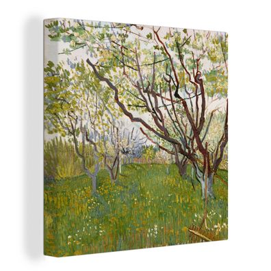 Leinwandbilder - 20x20 cm - Der blühende Obstgarten - Vincent van Gogh