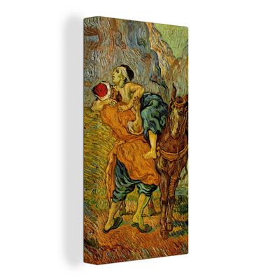 Leinwand Bilder - 80x160 cm - Der barmherzige Samariter - Vincent van Gogh