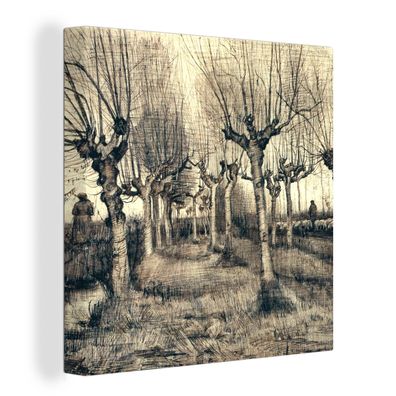 Leinwandbilder - 20x20 cm - Pollard-Birken - Vincent van Gogh